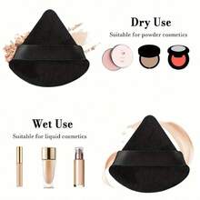 Conjunto de 5 pincéis profissionais para base Kabuki - Muito adequado para misturar cosméticos líquidos, cremes faciais, pó - Pincel de polimento e modelagem cosmética, cabo perolado, pincel macio e grosso para corretivo, pincel de contorno profissional masculino e feminino, ferramentas de beleza - Preto - Ver 11