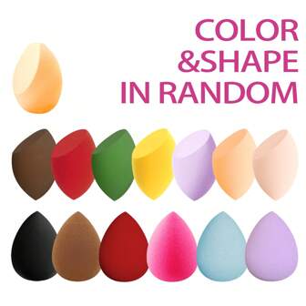 3/4/6/10 PCS Makeup Sponge Beauty Sponge Blender Foundation Sponge Blender For Applicator, Foundation And Highlighter With Travel Case