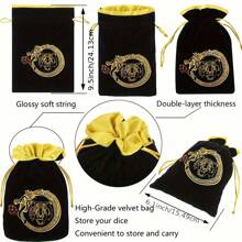 D-N-D 多面骰子（100 个）带骰子袋，兼容 D&D RPG MTG 角色扮演桌面游戏（D20 骰子，10 种颜色 - 100 个） - 彩色 - 查看 7