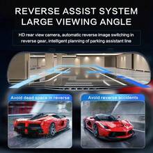4.5-Inch Flip Mirror Dash Cam With Front And Rear Camera, 1080P Full HD, Super Night Vision, Parking Mode, Motion Detection, Loop Recording, Includes 32GB SD Card-Holiday Gift - Premium model (with 32G card) - 查看 4