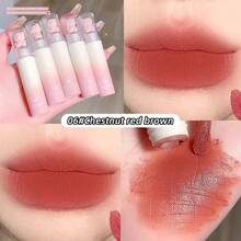 1 Pc Cute Bear Design Matte Velvet Lip Gloss, Everyday Lip Makeup - 彩色 - 查看 12