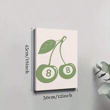 1Pc Framed Wall Art Green Retro Canvas Poster Paintings Ideal Gift For Living Room Bedroom Corridor Wall Decor Room Decoration Ready To Hang - 彩色 - 查看 8