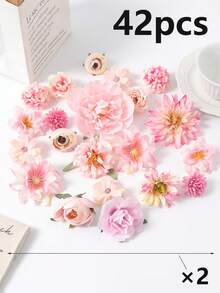 21/42 chiếc Gói vật liệu hoa giả màu xanh lá cây Bộ vật liệu hoa nhân tạo Phụ kiện thủ công tự làm Phụ kiện tóc cổ điển Đồ đội đầu cô dâu Trang trí nhà ngày lễ - màu xanh lá - Xem 17