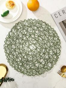 Bộ 6-12 tấm lót bàn ăn tròn dệt rỗng hiện đại tối giản, có thể giặt, dễ vệ sinh, lau sạch, chống trượt, chịu nhiệt, dùng để trang trí tiệc cưới ngày lễ - Nhiều màu - Xem 4