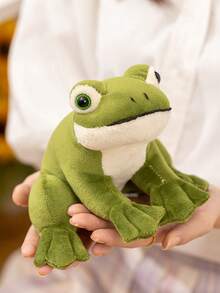 14厘米/5.51英寸可爱蹲蛙毛绒玩具舒适柔软青蛙填充动物毛绒玩具儿童生日派对家居女孩房间装饰创意礼物