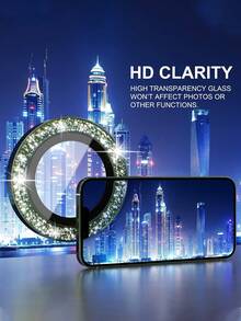 3 Packungen für iPhone 13 Pro/13 Pro Max Glas 17 17 Pro 17 Pro Max 17 Air /16 Pro Max/16/16 Pro/16 Plus/15 Pro Max/15/15 Plus/15 Pro/14 Pro Max/14/14 Pro/14 Plus/13/12/11 Kameraobjektiv Schutzfolie Bling, 9H gehärtetes Glas Kameraabdeckung Bildschirmschutz Metallring Dekorative Zubehörteile für Handyhüllen, Handyzubehör