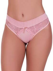 Panty Kit With Lace And Bow Detail - Nhiều màu - Xem 5