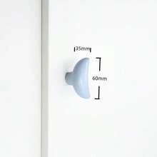 Tiradores de muebles con diseños de estrellas, nubes y lunas en cerámica para habitaciones infantiles, manijas de armarios y cajones con dibujos animados