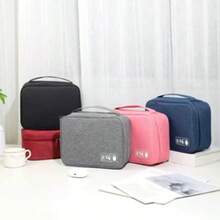 Multifunctional Digital Data Cable Storage Bag Travel Necessary WT1023 - màu đen - Xem 2