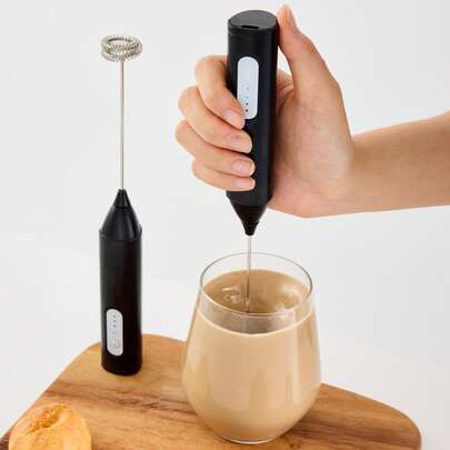 1 pieza Espumadora de leche recargable, máquina de hacer espuma eléctrica de mano, regalo ideal para café, espumadora eléctrica para leches, cafetera eléctrica a prueba de balas para el café y el latte, día del padre, graduación, cumpleaños, vacaciones