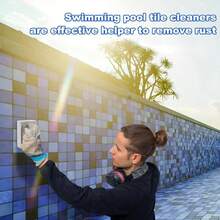 3pcs/Set Handheld Pool Pumice Stone Brush With Handle, Suitable For Pool Cleaning, Scrubbing Pool Tiles, Spa Tile Grout, Concrete, Kitchen, Bathroom And Courts - Grey - View 6