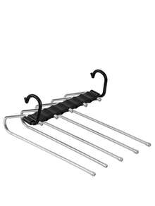 基本款多功能裤架，可折叠多层衣架，衣柜裤架，无痕夹魔术挂钩收纳架，家用不锈钢防滑裤架 - 彩色 - 查看 15