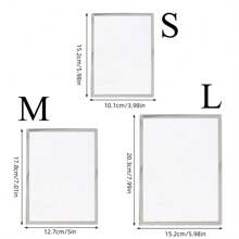 1 件相框，小型桌面相框，银色金属相框，适合桌面展示和墙壁装饰 - 父亲节、婚礼、生日的最佳礼物