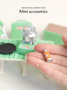Miniatur-Haushaltsgeräte, Camping-Geschirr-Set, dekorative Sammlerstücke, Dessert-Tisch-Accessoires, Aktivitäts-Displayprops, realistische Modelle, Spielzubehör, Rollenspiel-Set - Verschiedenfarbig - Übersicht 11