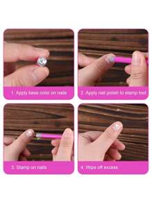 10/30 szt./zestaw silikonowych stempli do zdobienia paznokci, narzędzie do transferu na paznokcie z motywem motyla kwiatowego, w tym długopis do stempli kwiatowych, stempel z różnymi wzorami i narzędzia do kropek, zestaw DIY do zdobienia paznokci, zestaw do stemplowania paznokci bez alkoholu dla kobiet, powrót do szkoły