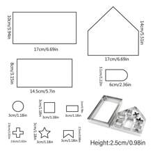 Set de tăietoare de biscuiți 3D de Crăciun, 10/18 buc, cu desene animate de ren din oțel inoxidabil, forme de biscuiți cu om de zăpadă, potrivite pentru sărbători, tort de ziua de naștere, aluat, gogoși, fondant - Instrumente de copt Crăciun, decorațiuni de Crăciun, pijamale de Crăciun, cadouri de Crăciun, decor de Crăciun