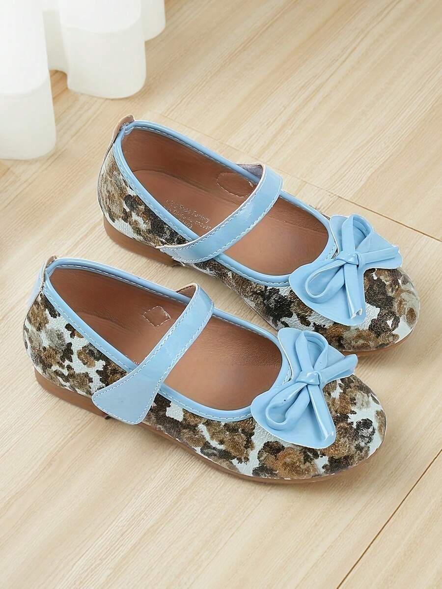 Girls' Flat Shoes, Children's Bowknot Canvas Shoes, Little Girls' Spring Shoes - Multicolor - View 1