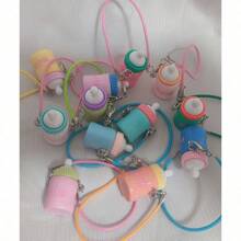 (Excluding Dolls)1pc Labu Mini Bottle Dollhouse Mini Model Bottle Kettle Water Cup Miniature Food Play OB11 Scene Accessories Pendant (Bottle Only, No Others Included)