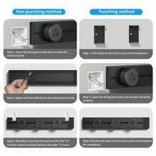 Track Socket 歐標電源插座延長器，附 USB Type C 轉接頭，高功率壁掛式，適用廚房、辦公室、居家電路翻新，可拆卸插頭，省空間，易安裝，多功能快充接口，現代白色飾面 - 白色 - 查看 11