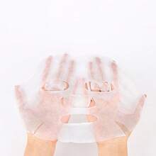 100/50片压缩面膜一次性DIY化妆品压缩面膜片面膜纸护肤包裹面膜，宿舍，返校制作 - 粉色 - 查看 2