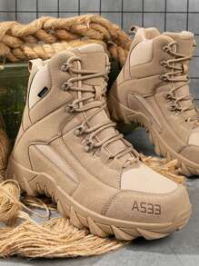 Outdoor Hiking Shoes, Camping Desert Boots, Work Boots, Lightweight Durable Military Combat Boots, Comfortable High-Top Shoes, Fashion Men's New Triangular Delta Climbing Shoes, Battlefield Training Military Boots