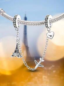 1 Pieza Cadena de Seguridad de Plata de Ley 925 con Zirconia Gato Lindo para Mujeres, Apta para Pulseras, Brazaletes, Fabricación de Joyas DIY, Regalo de Citas, Joyería Fina para Damas