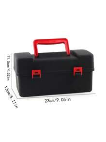 16 件/套经典金属爆裂摩擦战斗陀螺多人竞赛游戏配件工具箱（随机颜色工具箱：红色或黑色）