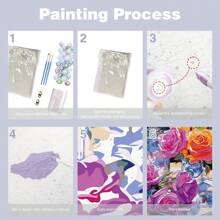 1 pieza Kit de pintura por números para adultos Pintura decorativa de barco con números Manualidades para regalo DIY Decoración del hogar 40x50cm/16x20 pulgadas sin marco