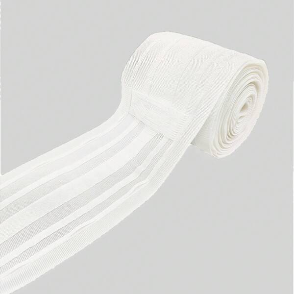 Taśma plisowana do zasłon 1 szt. 5 m/10 m, uniwersalna, odpowiednia do karnisza, regulowane haczyki, haczyki z czterema pazurami, haczyki typu S, haczyki pojedyncze, kółka zaciskowe, do szycia w domu, taśma plisowana, DIY, kieszeń na karnisz, taśma do wieszania zasłon