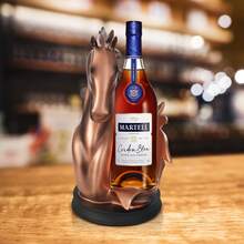 Eatssode Portabotellas de vino, botellero de mesa, estatua de caballo, ideal como bodega de vinos para el hogar, cocina, almacenamiento decorativo, soporte para vino para sala de estar, cocina y bar.