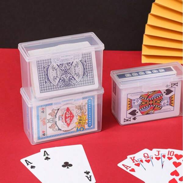 Travel Essential! 3pcs Transparent Game Card Storage Box | Magnetic Dust-Proof, Suitable For Cards, ID, Jewelry, Stackable & Portable