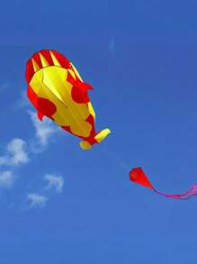 1 pezzo Delfino, balena, orca gonfiabile morbido e senza ossa, con bobina da 50 m e coda, adatto per attività all'aperto. Un regalo perfetto per amici e familiari durante le vacanze.