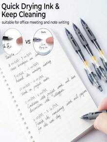 四合一多色 0.5 毫米圆珠笔，带夹子的光滑伸缩墨水笔，细尖可爱护士笔，颜色随机，适用于学校用品，返校 - 彩色 - 查看 11