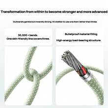 anker A82E2 Car Fast Charging Cable Type-C Interface Intelligent Fast Charging Tensile And Explosion-Proof Braided Material 10,000 Times Bending Test Suitable For Car And Home Use Purple - Purple - View 4