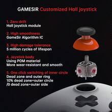 GAMESIR T4 Nova Lite Gaming Tri-Mode Controller, Joystick Without Dead Zone, 6-Axis Gyroscope, Linear Trigger, 2.4G/Bluetooth/Wired Second Connection, Universal For Switch/Steam/Android/IOS, Yellow - Yellow - View 6