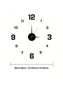 1pc Acrylic Silent Clock, Simple And Personalized Digital Clock Wall Clock, Suitable For Home Decoration, Study, Living Room, Bedroom, Office, School, Festival Decoration Clock Stickers,Home Decor ,Room Decor Gifts Birthday Graduation Bedroom Decor Dormitory Decor Back To School - Multicolor - View 13