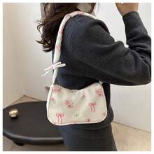 Women's Handbags, Multifunctional Shoulder Bags, Nylon Totes, Crossbody Travel Bags; Cute Little Flower One-Shoulder Korean Version Armpit Bag Retro Texture Handbag - Multicolor - View 5