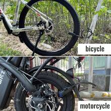 1/2pcs Heavy Duty Motorcycle Lock Chain, Mountain Bike Lock - Robust Iron, Anti-Theft, With 2 Keys, Reinforced Bicycle Accessories, Polished Surface, Manual Control Method, Motorcycle And Bicycle Security Storage