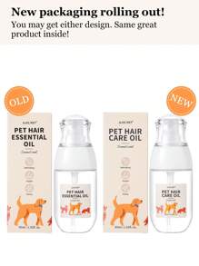 GJYC PET Premium Haarpflegeöl für Haustiere - 45 ml - Tiefe Nährstoffe, strahlender Glanz, müheloses Entwirren, Kokosduft mit langanhaltender Duftnote für einen gesünderes, seidigeres Fell