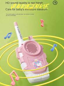 1 对儿童新款对讲机，家庭互动玩具，角色扮演，长距离通信，操作简便，可快速使用，节日礼物
