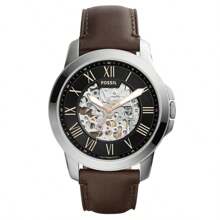 Fossil Fossil Men's Automatic Mechanical Leather Three-Hand Watch Stainless Steel Case/Scratch Resistant Glass Mirror ME3111/ME3100/ME3101/ME3102