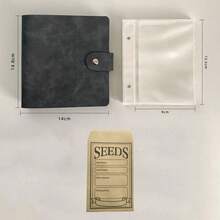 2 孔 5 英寸 PU 皮革活页夹（包含 25 个内页 + 50 个种子信封） - 彩色 - 查看 10