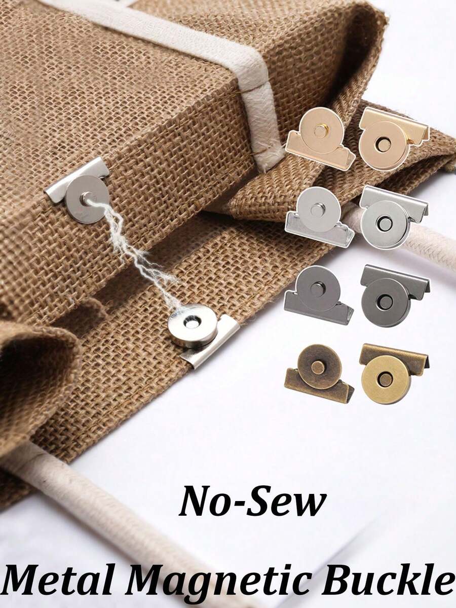 Stainless Steel Magnetic Snaps No-Sew Metal Magnetic Buckle - Ideal For ...