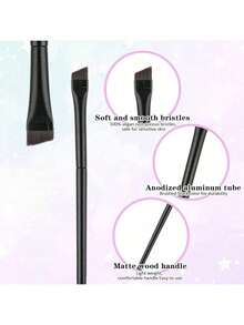 Two-Piece Set Eye Makeup Blade Eyeliner Eye Silkworm Eye Details Nose Shadow Makeup New Beginner Brush Portable Suitable For Beginners, Not Easy To Make Mistakes, Essential Brushes For Makeup Makeup Tools