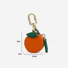 Minimalistische süße Obst-förmige Schlüsselanhänger, Münzbörse, Erdbeere, Kirsche, Blaubeere, Mini Obst Serie, Ornament für Taschen