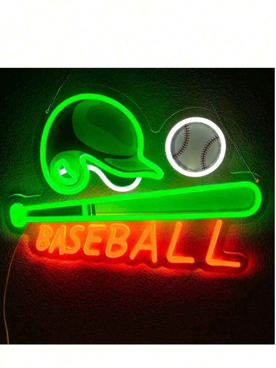 1 Pc Baseball Neon Signs Neon Lights Signs Light Up Signs For Wall