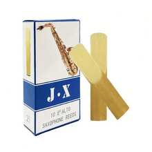 10 片中音萨克斯簧片，独立包装，强度 2.5，适用于中音、高音和次中音萨克斯 - 高品质木管乐器配件 - 彩色 - 查看 9