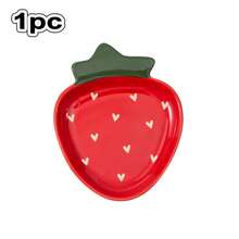 1pc Ceramic Spoon Rest For Stove Top, Cute Strawberry Spoon Rest Cooking Spoon Holder For Kitchen Counter, Utensil Rest Spatula Rest Ladle Holder Tong Rest, Gift For Cooking Housewarming Wedding - Multicolor - View 14