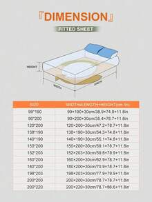 1件套小熊提花豆豆绒凉感儿童床罩，适合夏季清凉儿童床上用品，儿童床上用品，可机洗，儿童房装饰，床垫保护套，床垫罩
