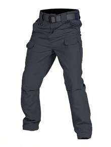 IX9 City Military Tactical Pants Men SWAT Combat Pants Casual Men Hiking Pants Outdoor Camping Cargo Waterproof Pants - 灰色 - 查看 2